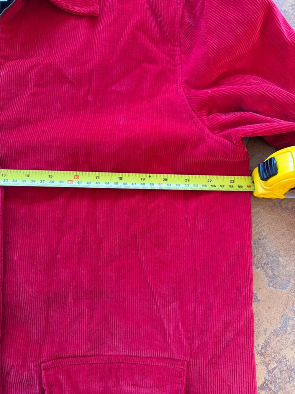 Villager red Corduroy Jacket with Plaid flannel Lining - Picture 3 of 8